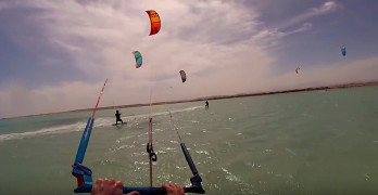 Kitesurfing in Hamata, Egypt